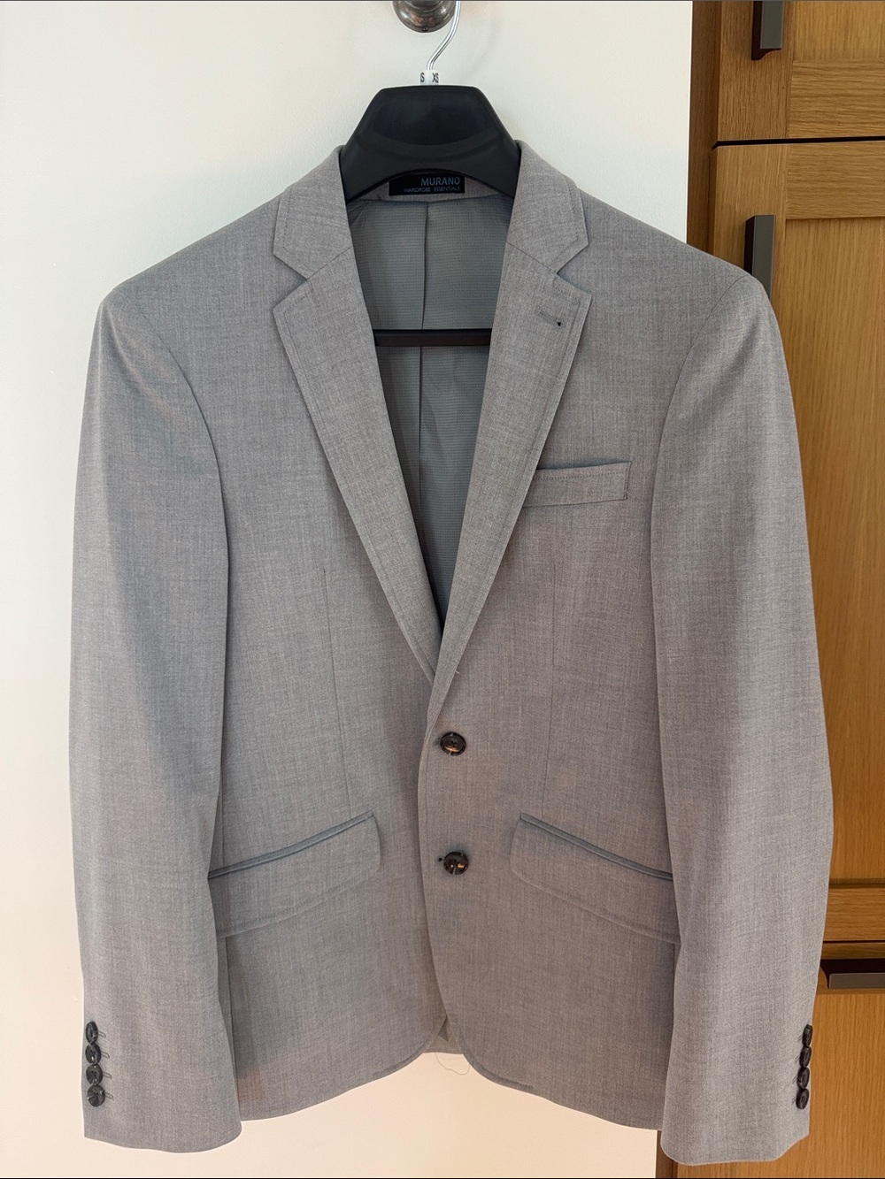 Murano Gray Notch Lapel Two-Button Sport Coat with matching pants
